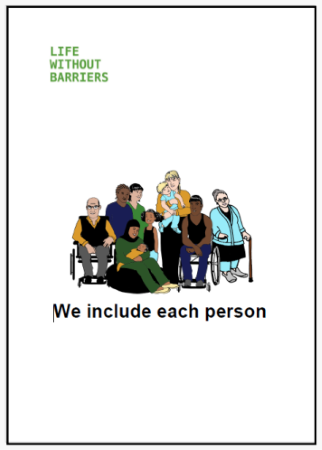 Easy English document for Life Without Barriers: We include each person