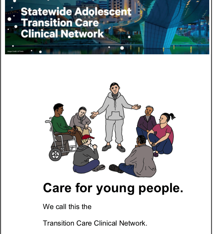 Access Easy English project. Care for young people