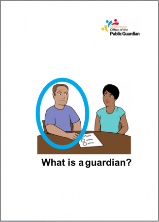 Access Easy English project. What is guardian?