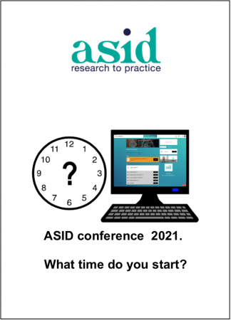 Access Easy English project. ASID Conference 2021. What time do you start?