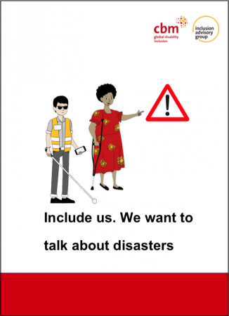 Access Easy English project. Include us. We want to talk about disasters.