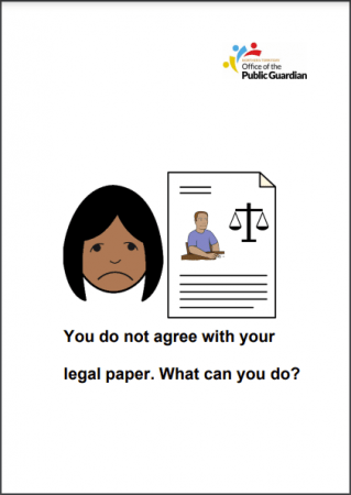 You do not agree with your legal paper. What can you do?