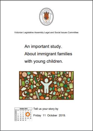 Parliament of Vic About immigrant families with young children