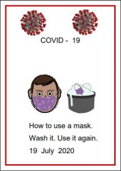 Access Easy English project. How to use a mask.