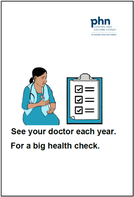 Central and Eastern Sydney Primary Health Network. See your doctor each year. Front cover.
